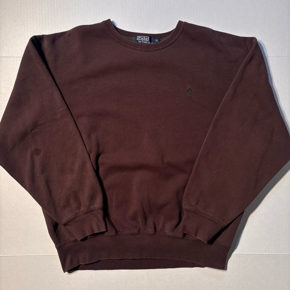Polo Ralph Lauren Other - Vtg Polo Ralph Lauren Brown Small Pony Embroidered 90’s Crewneck Sweatshirt XL